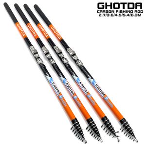 Boat Fishing Rods GDA Telescopic Rock Rod 100% Carbon Fiber Pole 2736455463M 230613