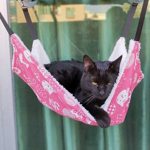 Hammocks Cotton Cat Hammock Bed Double Hanging Hammock Pet Hanging Guinea Bed Hamster Mouse Squirrel Cat Products For Pets Piece