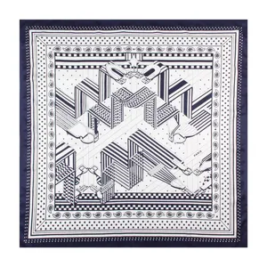 Ręcznie Ręczne zwinięte jedwabny szalik Kobiety pasiastki pasiaste kropki drukujące kwadratowe szaliki echarpes faulards femme z bandana hidżab 90 cm*90 cm