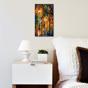 Abstract Wall Art Circle of Comfort Handmade Oil Painting Canvas Artwork Contemporary Home Decor