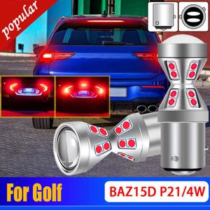 Novo 2 Pcs Canbus Sem Erro P21/4W 566 LED Stop Brake Light Bulbs BAZ15d Lâmpada Para Volkswagen VW Golf 1993 1994 1995 1996 1997 1998 1999