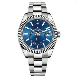 Business Men's Watch Zegarek Zegarek Dual Time Watch Sapphire Glass Automatyczny ruch ze stali nierdzewnej głębokie wodoodporne
