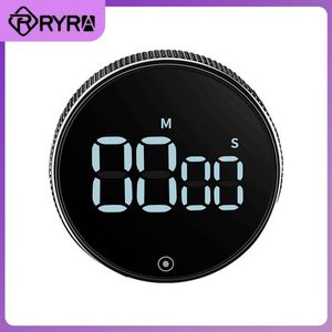 Kitchen Timers Creative Timer Self Regulating Rotary Timer Magnetic Suction Led Mute Reminder Wholesale Kitchen Countdown Beauty Movement 230613