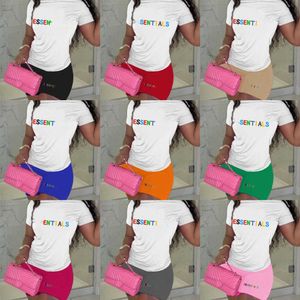3XL 4XL 5XL Kadın Yaz Trailsuits Tasarımcısı Plus Boyut Giyim İki Parça Set Yeni Marka Mektubu Baskılı Günlük Spor Takım