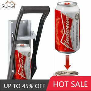 Openers Can Press Bottle Crusher Metal Can Crushers Heavy Duty Bottle Opener Smasher Kitchen Tools For Soda Beer Cans Bottles 230613