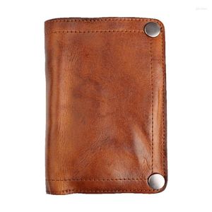 Wallets Handmade Wrinkle Wallet / Cow Leather Mens Retro Money Clips Crazy Horse Card Holder Short