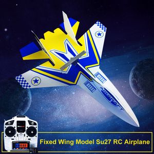 ElectricRC Aircraft Flight Fixed Wing Model Su27 RC Airplane With Microzone MC6C Transmitter with Receiver and Structure Parts For DIY RC Aircraft 230613
