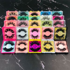 Herramientas de maquillaje 6D Mink Eyelash 10203040 Pares de pestañas postizas Cajas de pestañas de visón 3D al por mayor Embalaje de pestañas magnéticas 25 mm Pestañas a granel 230613