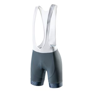 Gepolsterte Fahrrad-Trägerhose für Herren, gepolsterte Fahrrad-Trägerhose, gepolsterte Herren-Fahrradshorts, Grau, L