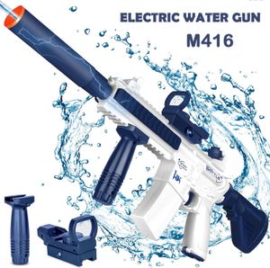 Gun Toys Water Gun Electric Toy M416 Super Automatic Water Guns Glock Swimming Pool Beach Party Game Outdoor Water Fighting for Kids Gift 230613