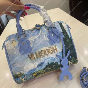 2023 Van Gogh Luxurys Tote Bags Woman Designer Shoulder Bag Oil Målning Tryck Mens Luxury Crossbody Bags Designers Handväska