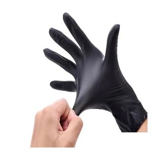 Nitrile Gloves Xingyu Black Antiskid Particle Protection Kitchen Laboratory Baking Disposable Drop Delivery Office School Business I Dhzbl