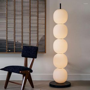 Floor Lamps Nordic Minimalist Candied Haws Glass Shade Led Lamp Living Room Bedroom Home Decor Sofa Corner Standing Light Bedside