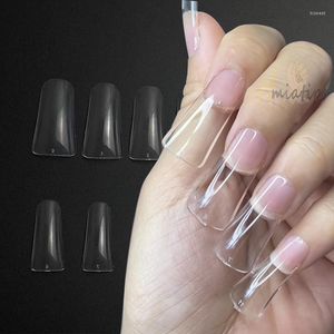 False Nails 504pcs Duck Feet Nail Tips Full Cover Extension System Artificial Clear Soft Gel Manicure Accessories