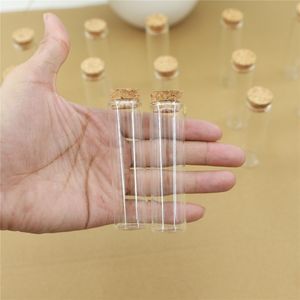 Storage Boxes Bins 50pcslot Glass Bottle 2280mm Test Tube Cork Stopper Mini Spice Bottles Container Small DIY Jars Vials Tiny glass 230613
