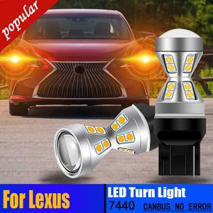 Novo 2pcs T20 7440 LED LIGHT LUZ DE CANBUS BLINKER BLINKER PARA LEXUS ES300 ES330 ES350 ES300H GS300 GS430 GS350 GS450H GS460 GX470