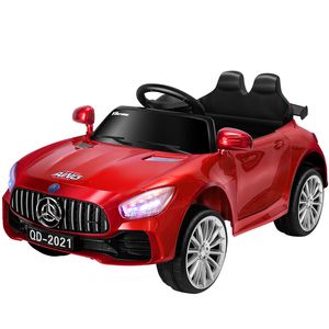 12V Kids Electric Car Four wheel Ride On Toys Car With Remote Control Open Doors MP3 Music Baby Birthday Gifts 1-6 years old