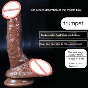 Massagersex Toy Sex Massager enorm realistisk dildo silikon penis mjuk och flexibel med sugkopp för kvinnor onani gay strapon cockyqjh 4jk6i