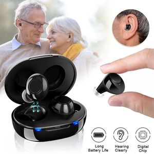 Ear Care Supply Rechargeable Hearing Aids Intelligent Hearing Aid Low Noise One Click Adjustable Sound Amplifier Hearing Device For Elderly 230613