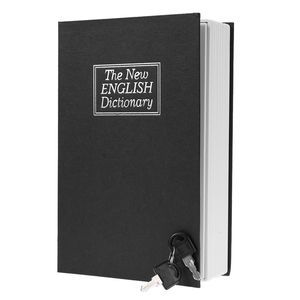 Dekorativa objekt Figurer Dictionary Mini Book Safe Security Key Locker Money Hidden Secret Box Cash Coin Storage Smyckeslås Boxar 230613