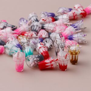 Charms 26X1M Cartoon 3D Resin Ice Cream For Diy Making Pendants Necklaces Cute Earrings Handmade Bracelets Drop Delivery Smtcx