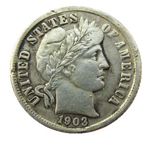 US 1903 P/S/O berber dime gümüş kaplama kopya paraları