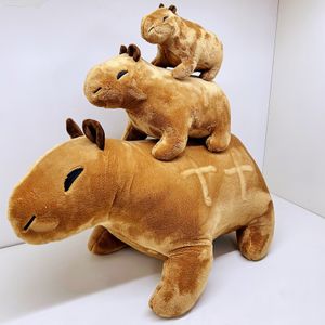 Plush Keychains 18cm Simulation Capybara Toy Cute Fluffy Doll Soft Stuffed Animal Kids Birthday Gift Home Room Decor 230613