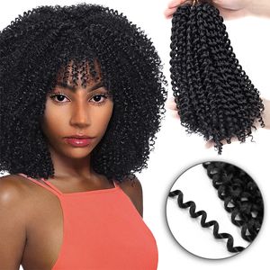 Hair Bulks YxCheris Synthetic Crochet Hair Jerry Curl Bundles Weave Braiding Hair With Ombre Crochet Braids Hair Extension Bulk Hair 230613