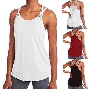 Active Shirts Women Sleeveless Racerback Yoga Vest Sport Singlet Female Athletic Fitness Tank Tops Gym Running Training