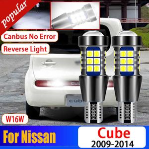 Nowy 2x Canbus Canbus Błąd za darmo 921 LED Reverse Light W16W T15 Backup Backus dla Nissan Cube 2000 2010 2012 2013 2013 2014