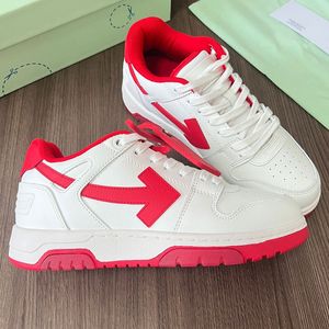 Sports Slim Erkek Kadınlar Ok Ayakkabı Tasarımcı Erkekler Spor Sneakers Kadın Ow Marka Adı Slip Sollar Klasikler 80'lerin Düşük Sneaker Boyutu 36-46 Deri Lear ile