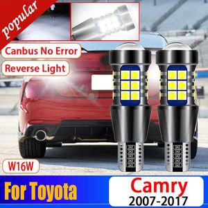 New 2Pcs Car 921 Super Bright LED Reverse Lights Lamps W16W T15 912 Backup Bulbs For Toyota Camry 2007-2012 2013 2014 2015 2016 2017