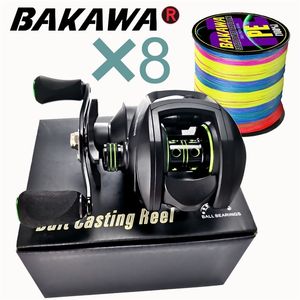 BAITCASTING REELS REEL High Speed ​​8 1 Gear Ratio 17 1BB Fresh Saltwater Magnetic Brake System Ultralight Fishing 2000 Seri 230613