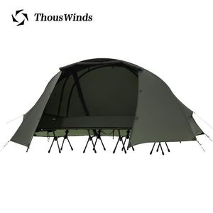 Tents and Shelters Thous Winds Scorpio 1 People Tent Ultralight Backpack Cycling Tent Cot Tent 15D Nylon Ripstop Both Side Silicon Hiking Camp Tent 230613