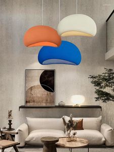 Lámparas colgantes Modernas 2023 Tendencia Moda Simple Colorido Wabi Sabi Cocina Comedor Bar Sala de estar E27 Lámpara de venta