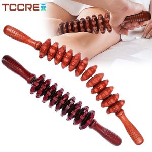 Full Body Massager HEAATHH Curved Manual Wood Massage Roller Scraping Stick Waist Thigh Anti Cellulite Muscle Relax Trigger Points Massage Tools 230614