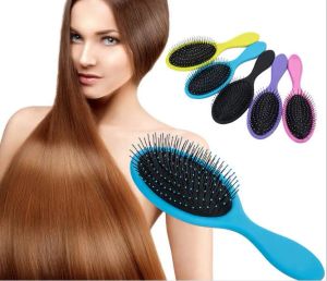 Wet Dry Brush Detangler donna uomo Massaggio pettine con airbag Pettini per spazzole doccia B537