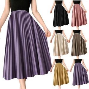 Skirts Draped Pleated Skirt Half Women's Mid Length High Bed Twin Womens Tulle Under Shorts For Women