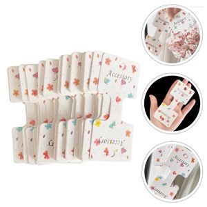 Gift Wrap 200 Pcs Hair Barrettes Cards Necklace Holder Clip Holding Pin Display Hairpin Paper Cardboard Bow Packaging Headband