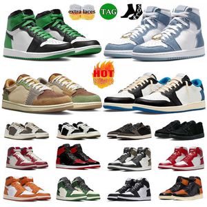 Jumpman 1s Mens Jordddanes Basketball 1 Shoes Designer Sneakers High Lucky Green Low Black Phantom Reverse Mocha Concord Chicago Lost and Found Patent Bred