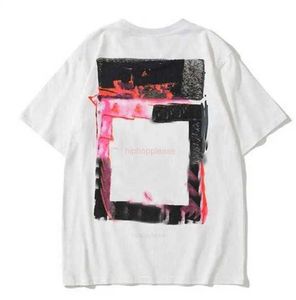 OFFs Summer T Shirt Mens Womens Designers T-shirt Loose Tees 2023 Camicia casual da uomo Abbigliamento di lusso Streetwear Maniche corte Polo Magliette Taglia S-X Bianco rosa 2023