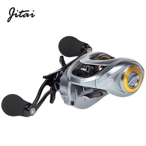 Baitcasting Reels Aluminum Body Jitai Reel 10 1 Stainless steel BBs 10KG Max Drag 195g 8.1 1 Freshwater Saltwater Fishing 230613