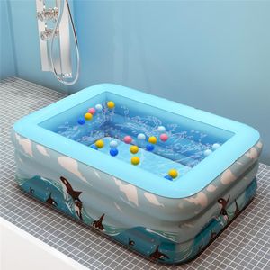 Sand Play Water Fun 1.21.5m Thickened Inflatable Swimming Pool Summer Family Kids Adult Play Bathtub Outdoor Indoor Water Swimming Pool Home 230613
