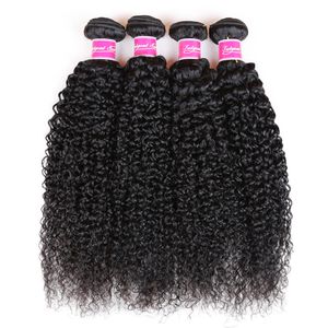 Hair Bulks Kinky Curly Human Hair Bundles 100% Malaysian Curly Hair Bundles Natural Color Thicker Ends Hair Extensions 230613
