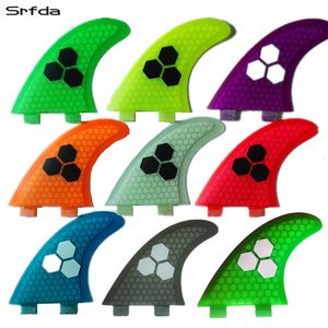 Nose Guard srfda fiberglass and honeycomb blue green orange wihte surfboard fin thruster for FCS box surf fins size M SUP fins Top quality 230613