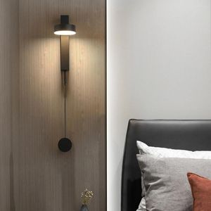 Wall Lamp LED Nordic 7W 9W Dimming Light Bedroom Living Room Aisle Study Reading Dimmable Modern Sconce ZM111206