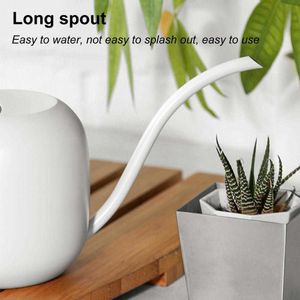 Planters POTS 1200 ml Watering Can Rostfritt stål Långt pip Stor kapacitet Vattenpotthandtag Växter Blommor Vattenflaska R230614