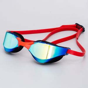 Gogle silikonowe wodoodporne podwójne szklanki pływania przeciw fogowi anty-UV mężczyźni kobiety okulary gogle z case Professional 230613