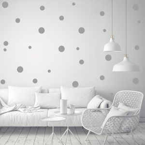 Tre ratels Small Circle Walll Sticker för barnrum Dekoration Diy Fade Resistance for Home Bedroom Decor