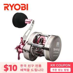 Baitcasting بكرات Ryobi Ranmi Bering بطيئة بكرات القفز فوق السحب 12 كجم 10 1BB نسبة التروس 6.8 1 ميتال بيرت سالتو ووتر 230613